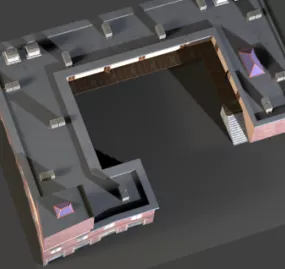 Government House Building 3d model