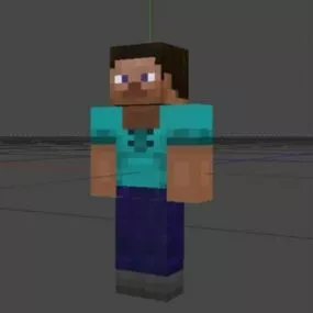 Minecraft Man Character 3d model