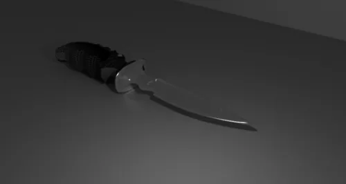 Marine Weapon Combat Knife 3d model
