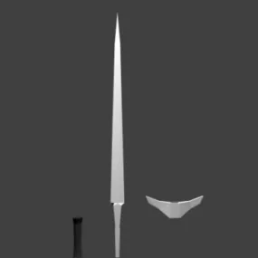 3 Swords 3d model