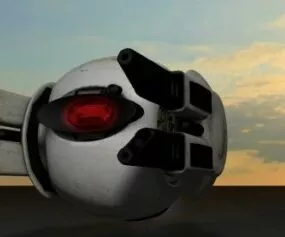 Round Drone Uav 3d model