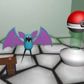 Zubat Pokemon 3d model