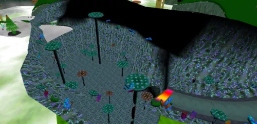 Colorful Cartoon Mushroom 3d model