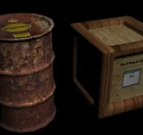 Wooden Crates 3d model