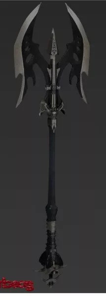 Dwarven Axe Vintage Weapon 3d model