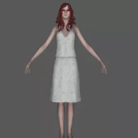 Eva Girl Character 3d model