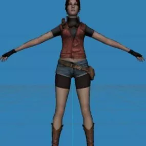Claire 3d model