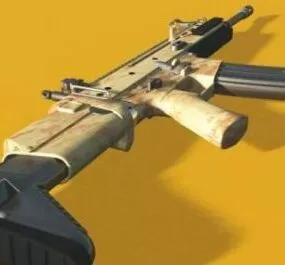 Scar Mark16 Gun 3d model