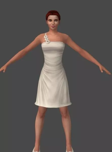 Nina Girl Character 3d model Nina Girl Character 3d model