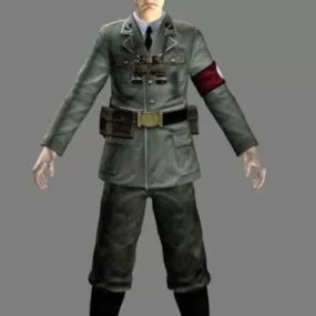 Wehrmacht Officer Character 3d model