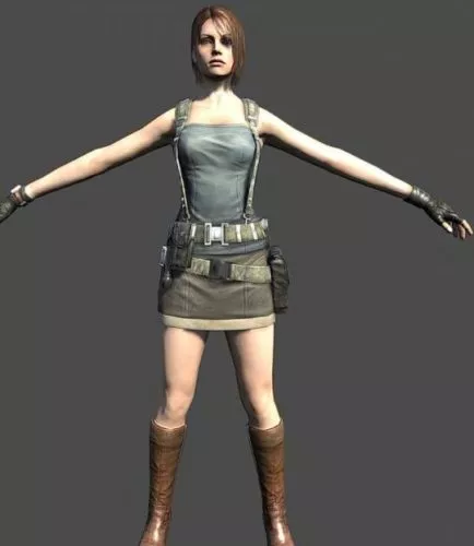 Jill Valentine 3d model Jill Valentine 3d model