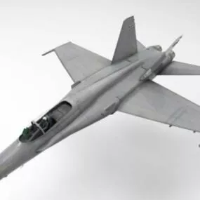 Military Fa18 Aircraft 3d model