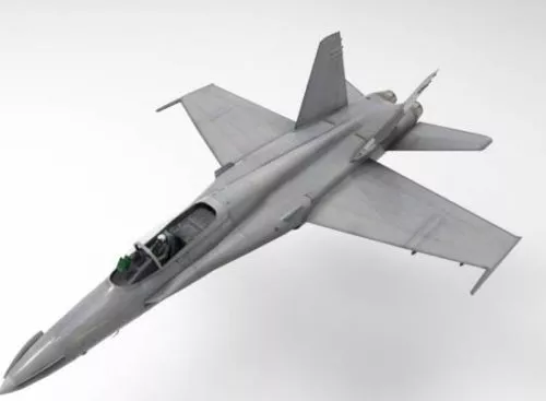 Military Fa18 Aircraft 3d model Military Fa18 Aircraft 3d model