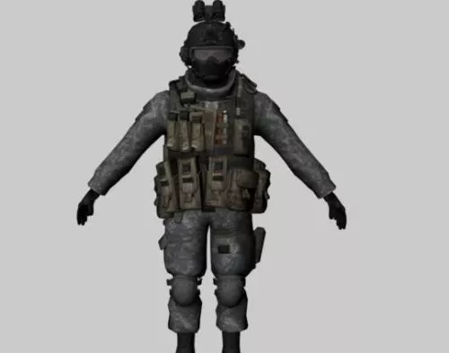 Soldier With Uniform 3d model Soldier With Uniform 3d model