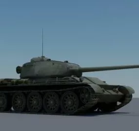 T-44 Tank 3d model