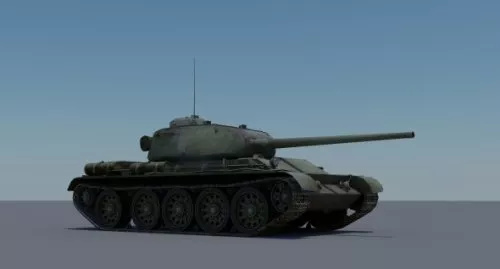 T-44 Tank 3d model T-44 Tank 3d model