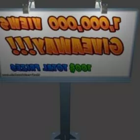 City Ads Billboard 3d model
