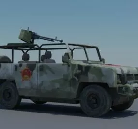 Leaping Fox (bj2022) 3d model