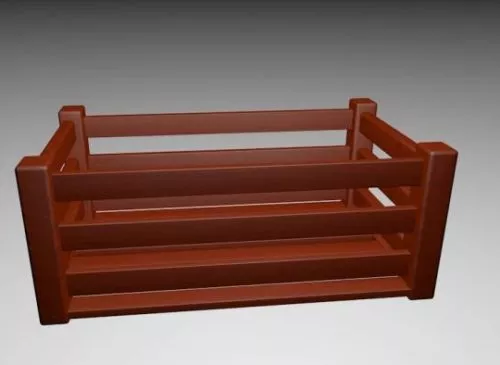 Plastic Crate 3d model