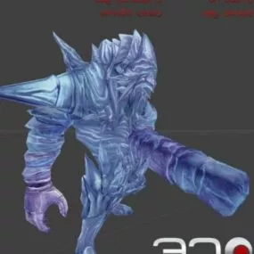 Wendigo Warrior Monster 3d model