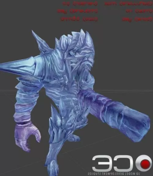 Wendigo Warrior Monster 3d model Wendigo Warrior Monster 3d model