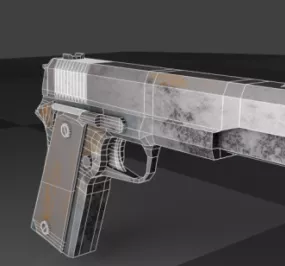 M1911a Short Gun 3d model