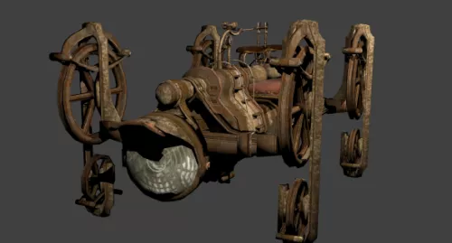 Gringotts Mine Cart Vehicle 3d model Gringotts Mine Cart Vehicle 3d model