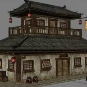 Continental Chinese House 3d model