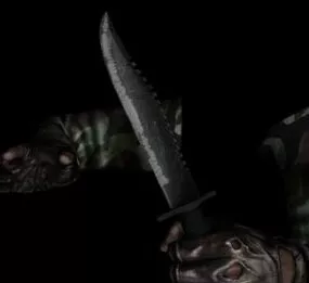 Knife Animations Scene 3d model