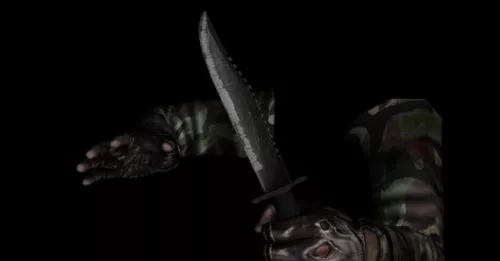 Knife Animations Scene 3d model Knife Animations Scene 3d model