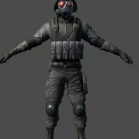 Hunk Military Soldier 3d model