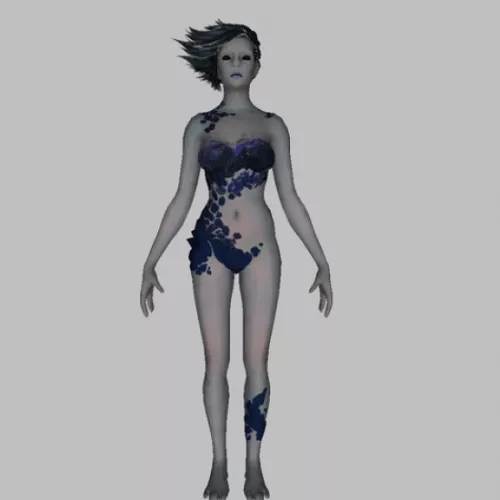 Witch Female Character 3d model Witch Female Character 3d model