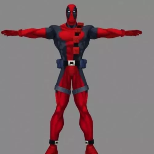 Deadpool 3d model Deadpool 3d model