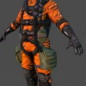 Bioreign Pilot  Character 3d model