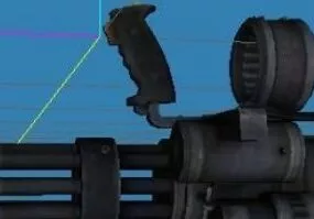 Gatling Gun  Weapon 3d model