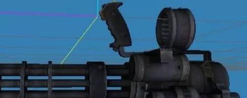 Gatling Gun Weapon 3d model Gatling Gun Weapon 3d model