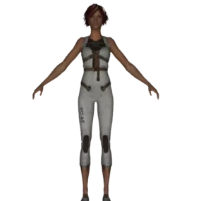 Bastille Prison Woman 3d model
