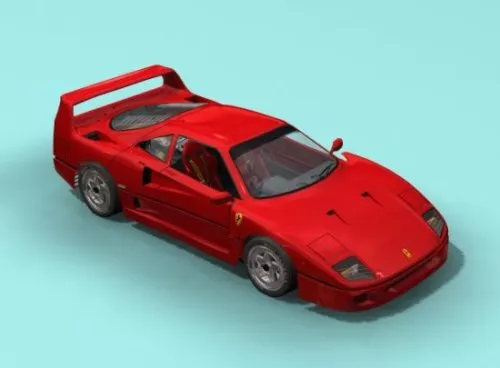 Ferrari F40 Car 3d model Ferrari F40 Car 3d model