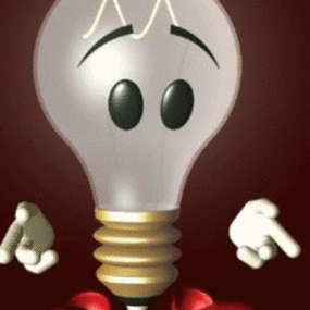 Cartoon Bulb 3d model