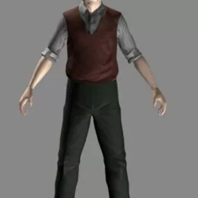 Male Civilian Character 3d model