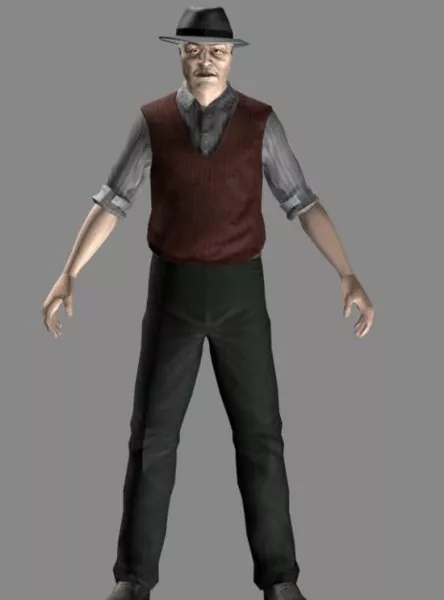 Male Civilian Character 3d model Male Civilian Character 3d model