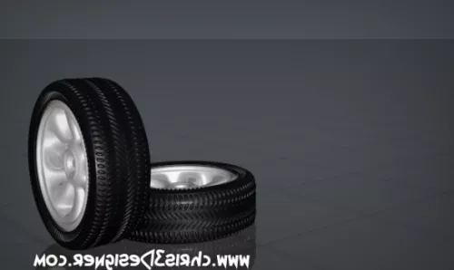 Tire Mag Wheel 3d model