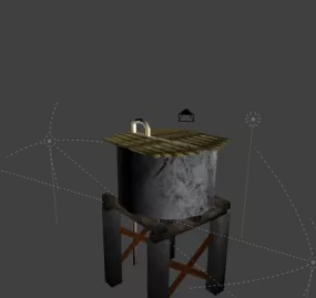 Old Water Tower 3d model