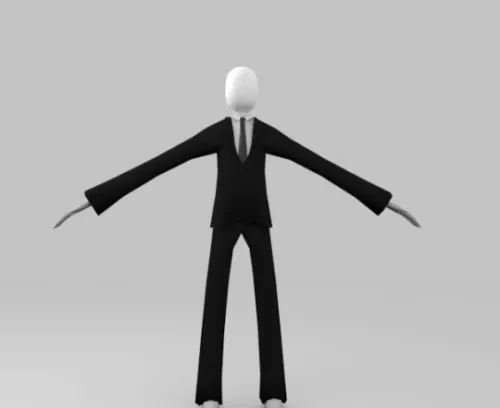 Simple Slenderman 3d model Simple Slenderman 3d model