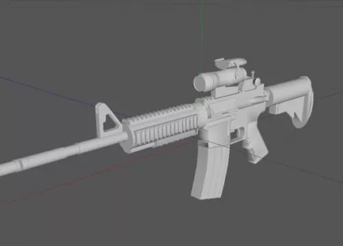 Colt M4a1 Weapon 3d model Colt M4a1 Weapon 3d model