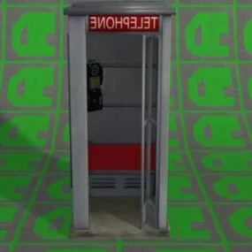 Phone Booth Box 3d model