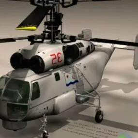 K27 Helicopter 3d model