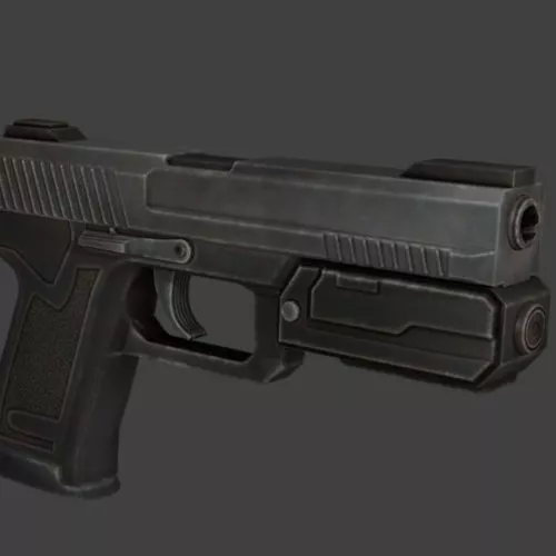 Gaming Pistol Gun 3d model