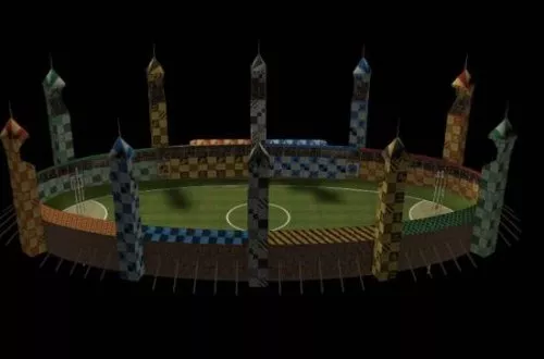 Sport Track Field Stadium 3d model