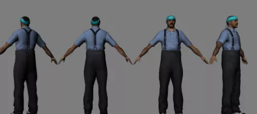 A Member Of A Gang Color 2 3d model A Member Of A Gang Color 2 3d model